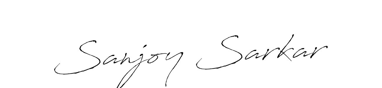 Make a beautiful signature design for name Sanjoy Sarkar. With this signature (Antro_Vectra) style, you can create a handwritten signature for free. Sanjoy Sarkar signature style 6 images and pictures png