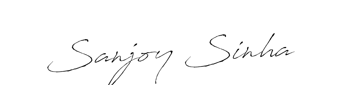 Design your own signature with our free online signature maker. With this signature software, you can create a handwritten (Antro_Vectra) signature for name Sanjoy Sinha. Sanjoy Sinha signature style 6 images and pictures png