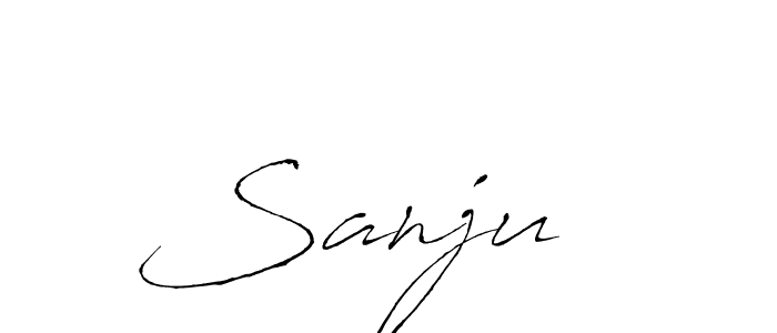 Create a beautiful signature design for name Sanju  . With this signature (Antro_Vectra) fonts, you can make a handwritten signature for free. Sanju   signature style 6 images and pictures png