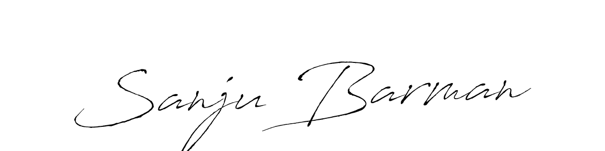 Use a signature maker to create a handwritten signature online. With this signature software, you can design (Antro_Vectra) your own signature for name Sanju Barman. Sanju Barman signature style 6 images and pictures png