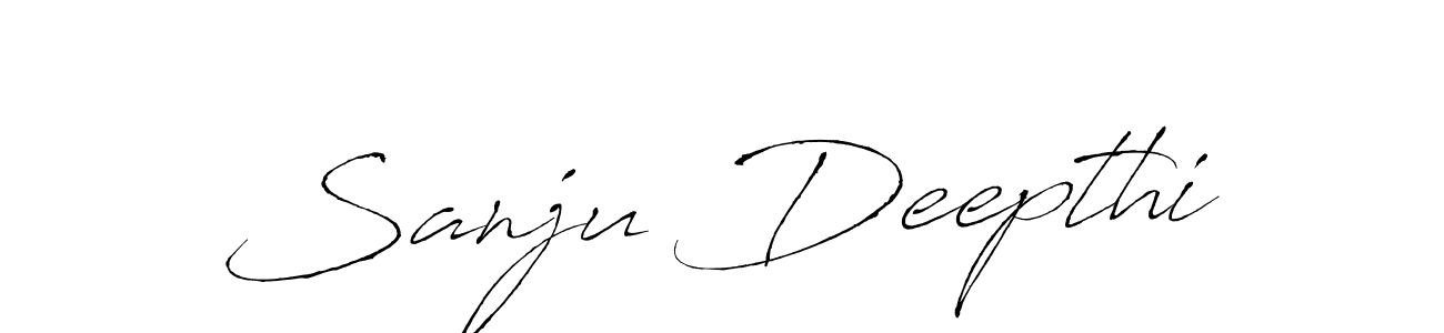 Similarly Antro_Vectra is the best handwritten signature design. Signature creator online .You can use it as an online autograph creator for name Sanju Deepthi. Sanju Deepthi signature style 6 images and pictures png