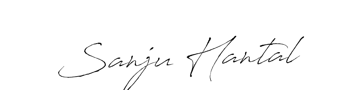 Also You can easily find your signature by using the search form. We will create Sanju Hantal name handwritten signature images for you free of cost using Antro_Vectra sign style. Sanju Hantal signature style 6 images and pictures png