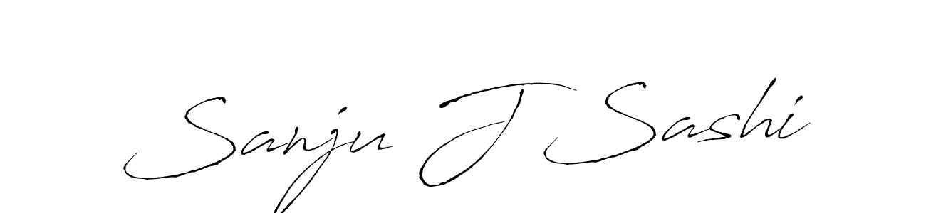 Design your own signature with our free online signature maker. With this signature software, you can create a handwritten (Antro_Vectra) signature for name Sanju J Sashi. Sanju J Sashi signature style 6 images and pictures png