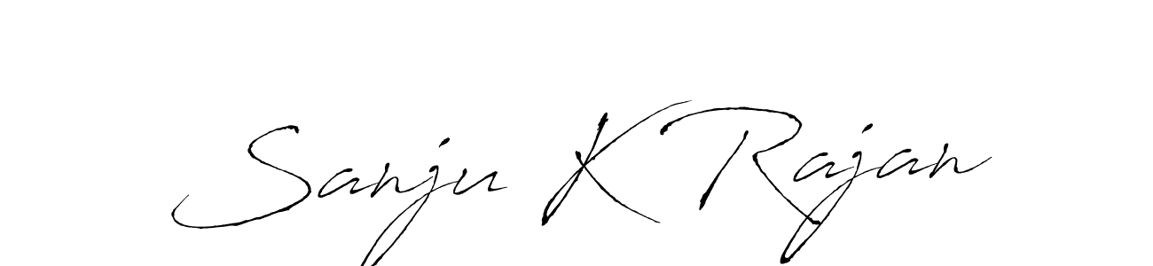 Here are the top 10 professional signature styles for the name Sanju K Rajan. These are the best autograph styles you can use for your name. Sanju K Rajan signature style 6 images and pictures png
