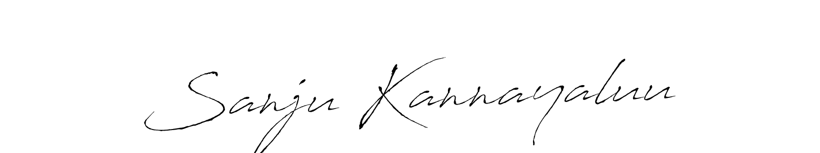 Sanju Kannayaluu stylish signature style. Best Handwritten Sign (Antro_Vectra) for my name. Handwritten Signature Collection Ideas for my name Sanju Kannayaluu. Sanju Kannayaluu signature style 6 images and pictures png