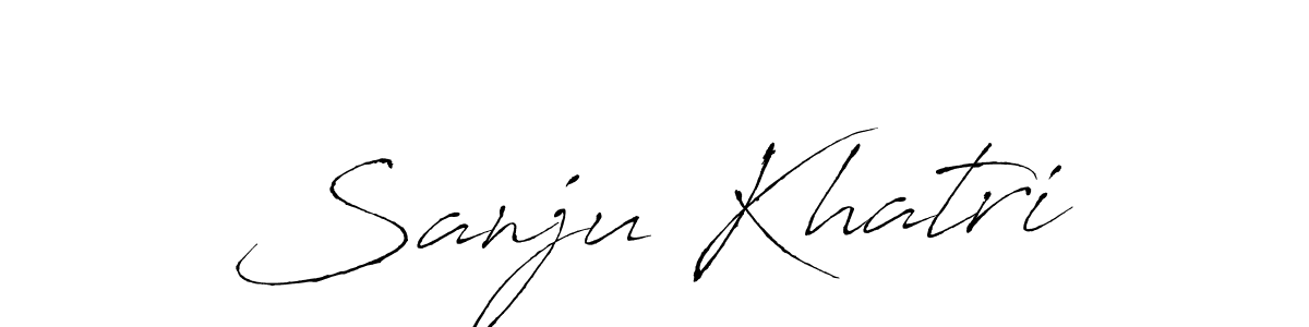 It looks lik you need a new signature style for name Sanju Khatri. Design unique handwritten (Antro_Vectra) signature with our free signature maker in just a few clicks. Sanju Khatri signature style 6 images and pictures png