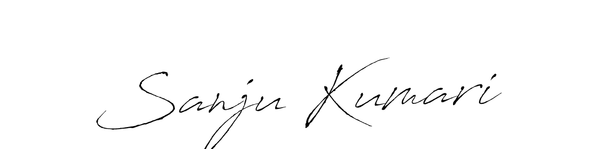 You should practise on your own different ways (Antro_Vectra) to write your name (Sanju Kumari) in signature. don't let someone else do it for you. Sanju Kumari signature style 6 images and pictures png