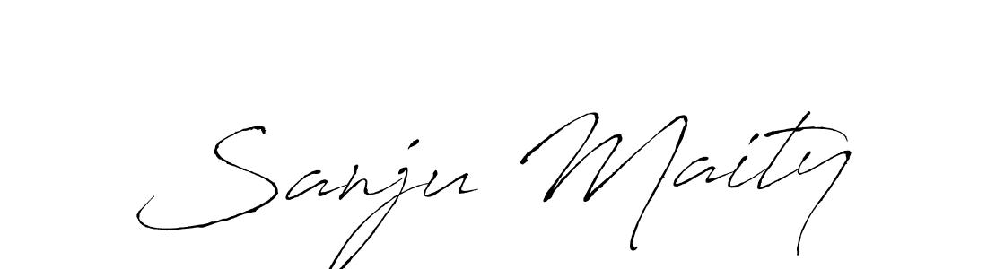 How to make Sanju Maity signature? Antro_Vectra is a professional autograph style. Create handwritten signature for Sanju Maity name. Sanju Maity signature style 6 images and pictures png
