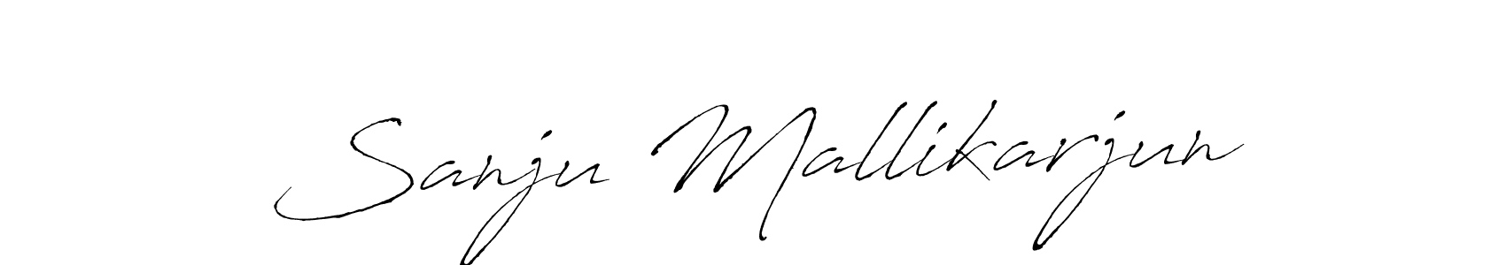 How to make Sanju Mallikarjun signature? Antro_Vectra is a professional autograph style. Create handwritten signature for Sanju Mallikarjun name. Sanju Mallikarjun signature style 6 images and pictures png