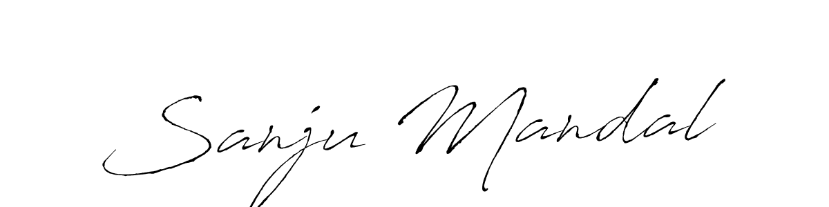 The best way (Antro_Vectra) to make a short signature is to pick only two or three words in your name. The name Sanju Mandal include a total of six letters. For converting this name. Sanju Mandal signature style 6 images and pictures png