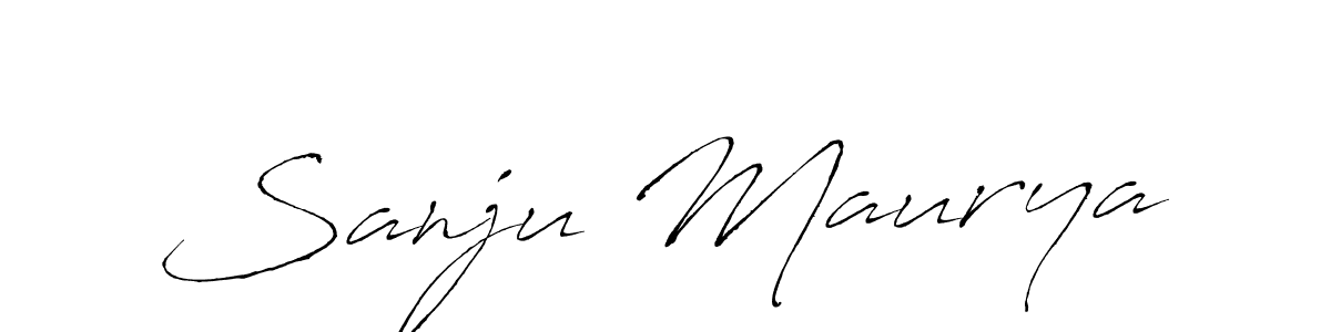 Similarly Antro_Vectra is the best handwritten signature design. Signature creator online .You can use it as an online autograph creator for name Sanju Maurya. Sanju Maurya signature style 6 images and pictures png