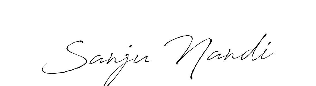 Design your own signature with our free online signature maker. With this signature software, you can create a handwritten (Antro_Vectra) signature for name Sanju Nandi. Sanju Nandi signature style 6 images and pictures png