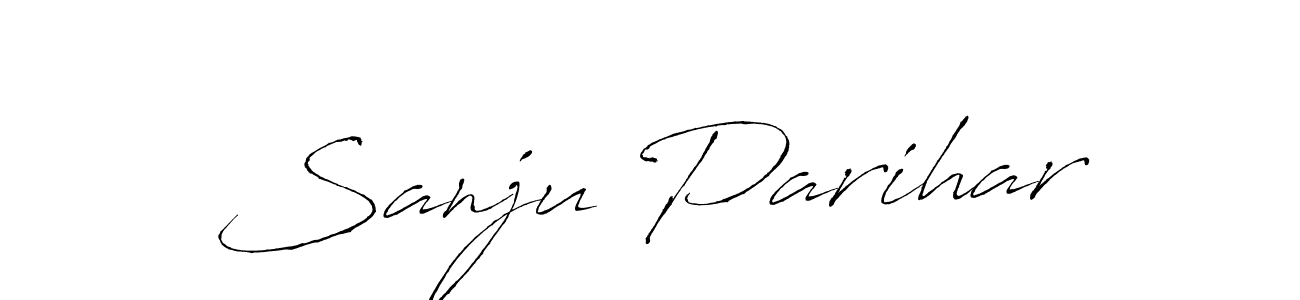 Make a beautiful signature design for name Sanju Parihar. With this signature (Antro_Vectra) style, you can create a handwritten signature for free. Sanju Parihar signature style 6 images and pictures png
