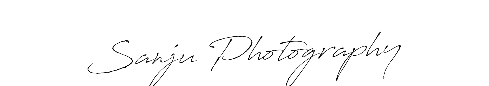 Use a signature maker to create a handwritten signature online. With this signature software, you can design (Antro_Vectra) your own signature for name Sanju Photography. Sanju Photography signature style 6 images and pictures png