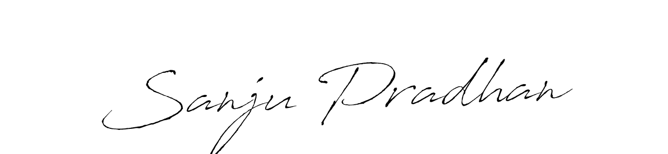 Design your own signature with our free online signature maker. With this signature software, you can create a handwritten (Antro_Vectra) signature for name Sanju Pradhan. Sanju Pradhan signature style 6 images and pictures png