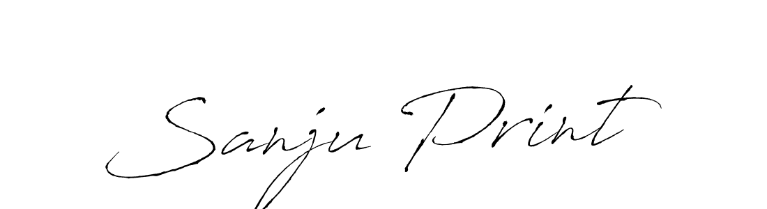 Sanju Print stylish signature style. Best Handwritten Sign (Antro_Vectra) for my name. Handwritten Signature Collection Ideas for my name Sanju Print. Sanju Print signature style 6 images and pictures png