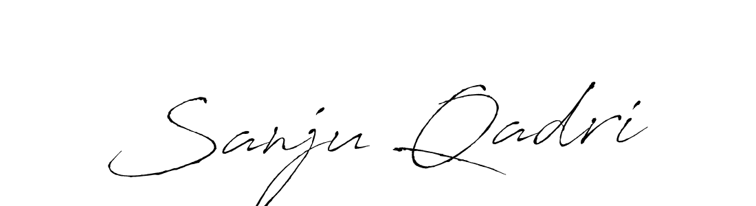 Sanju Qadri stylish signature style. Best Handwritten Sign (Antro_Vectra) for my name. Handwritten Signature Collection Ideas for my name Sanju Qadri. Sanju Qadri signature style 6 images and pictures png