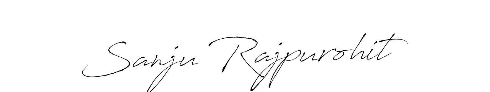 Antro_Vectra is a professional signature style that is perfect for those who want to add a touch of class to their signature. It is also a great choice for those who want to make their signature more unique. Get Sanju Rajpurohit name to fancy signature for free. Sanju Rajpurohit signature style 6 images and pictures png