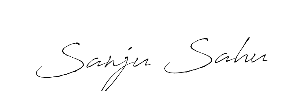Sanju Sahu stylish signature style. Best Handwritten Sign (Antro_Vectra) for my name. Handwritten Signature Collection Ideas for my name Sanju Sahu. Sanju Sahu signature style 6 images and pictures png