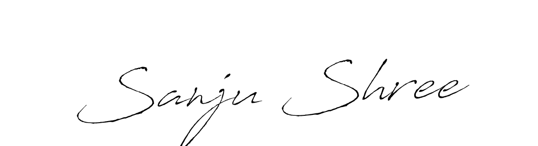 Use a signature maker to create a handwritten signature online. With this signature software, you can design (Antro_Vectra) your own signature for name Sanju Shree. Sanju Shree signature style 6 images and pictures png