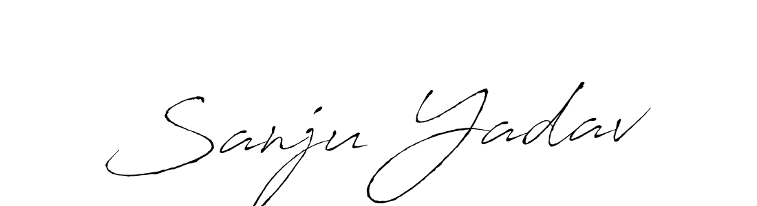 Sanju Yadav stylish signature style. Best Handwritten Sign (Antro_Vectra) for my name. Handwritten Signature Collection Ideas for my name Sanju Yadav. Sanju Yadav signature style 6 images and pictures png