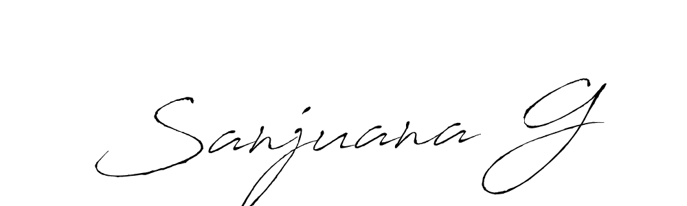 See photos of Sanjuana G official signature by Spectra . Check more albums & portfolios. Read reviews & check more about Antro_Vectra font. Sanjuana G signature style 6 images and pictures png