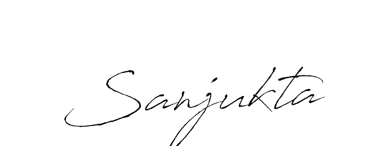 How to make Sanjukta signature? Antro_Vectra is a professional autograph style. Create handwritten signature for Sanjukta name. Sanjukta signature style 6 images and pictures png