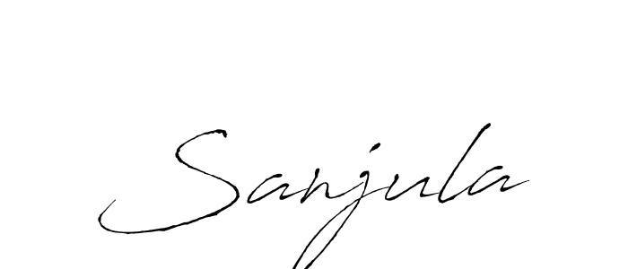 Design your own signature with our free online signature maker. With this signature software, you can create a handwritten (Antro_Vectra) signature for name Sanjula. Sanjula signature style 6 images and pictures png