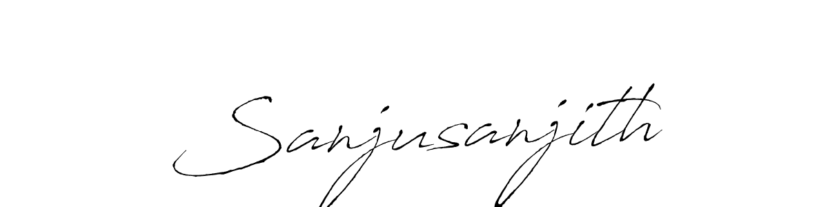 Create a beautiful signature design for name Sanjusanjith. With this signature (Antro_Vectra) fonts, you can make a handwritten signature for free. Sanjusanjith signature style 6 images and pictures png
