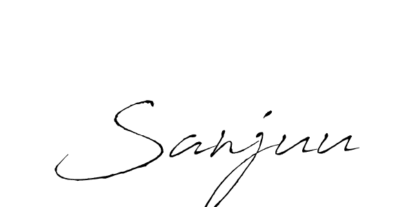 Make a beautiful signature design for name Sanjuu. Use this online signature maker to create a handwritten signature for free. Sanjuu signature style 6 images and pictures png