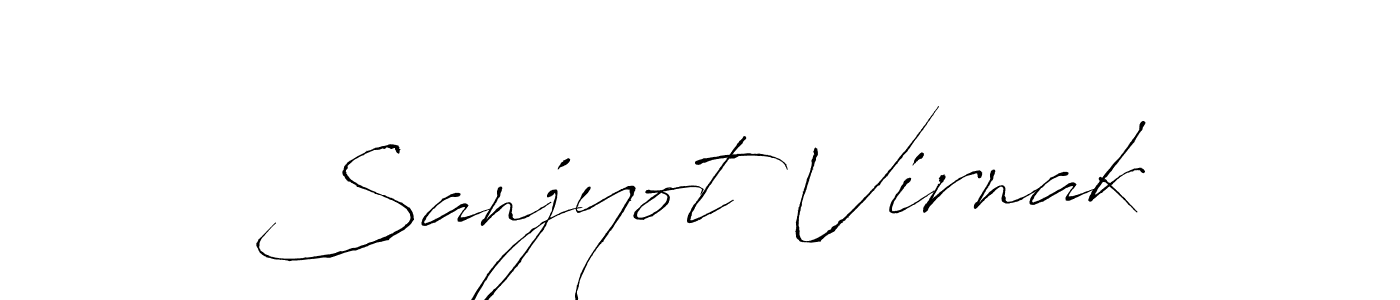 Make a beautiful signature design for name Sanjyot Virnak. With this signature (Antro_Vectra) style, you can create a handwritten signature for free. Sanjyot Virnak signature style 6 images and pictures png