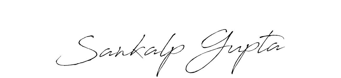 Make a beautiful signature design for name Sankalp Gupta. With this signature (Antro_Vectra) style, you can create a handwritten signature for free. Sankalp Gupta signature style 6 images and pictures png