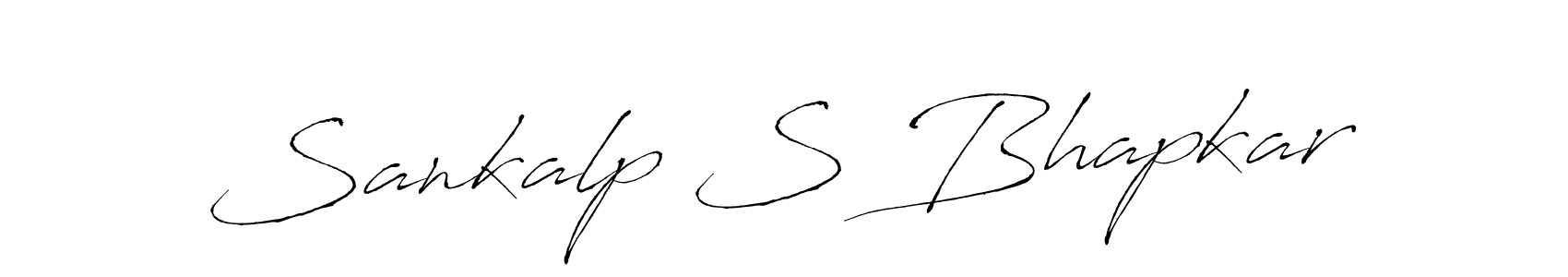 This is the best signature style for the Sankalp S Bhapkar name. Also you like these signature font (Antro_Vectra). Mix name signature. Sankalp S Bhapkar signature style 6 images and pictures png
