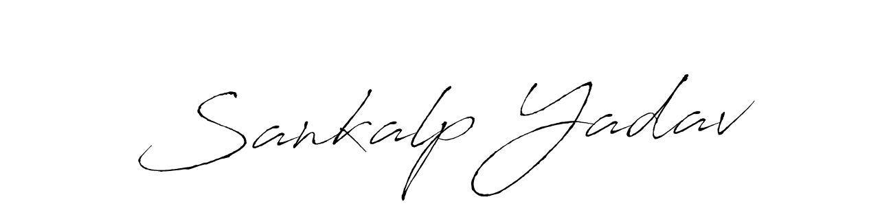 Create a beautiful signature design for name Sankalp Yadav. With this signature (Antro_Vectra) fonts, you can make a handwritten signature for free. Sankalp Yadav signature style 6 images and pictures png