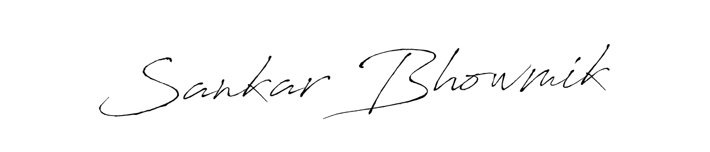 How to make Sankar Bhowmik name signature. Use Antro_Vectra style for creating short signs online. This is the latest handwritten sign. Sankar Bhowmik signature style 6 images and pictures png