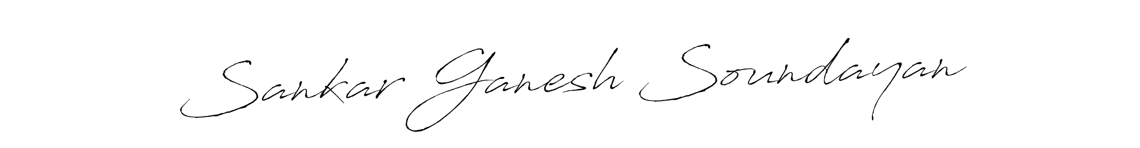 How to make Sankar Ganesh Soundayan signature? Antro_Vectra is a professional autograph style. Create handwritten signature for Sankar Ganesh Soundayan name. Sankar Ganesh Soundayan signature style 6 images and pictures png