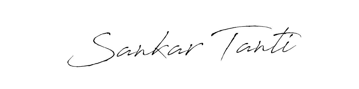 Use a signature maker to create a handwritten signature online. With this signature software, you can design (Antro_Vectra) your own signature for name Sankar Tanti. Sankar Tanti signature style 6 images and pictures png