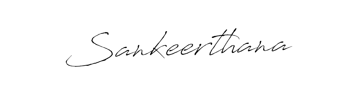 Create a beautiful signature design for name Sankeerthana. With this signature (Antro_Vectra) fonts, you can make a handwritten signature for free. Sankeerthana signature style 6 images and pictures png