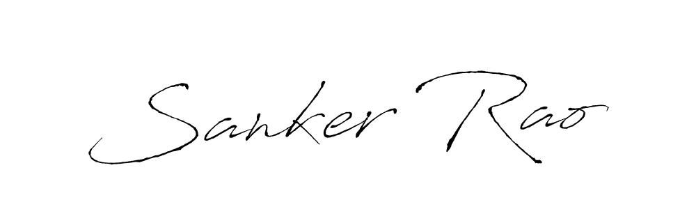 Use a signature maker to create a handwritten signature online. With this signature software, you can design (Antro_Vectra) your own signature for name Sanker Rao. Sanker Rao signature style 6 images and pictures png