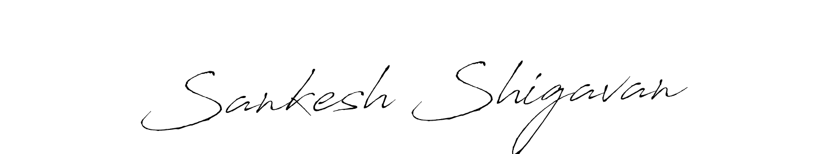 Also we have Sankesh Shigavan name is the best signature style. Create professional handwritten signature collection using Antro_Vectra autograph style. Sankesh Shigavan signature style 6 images and pictures png