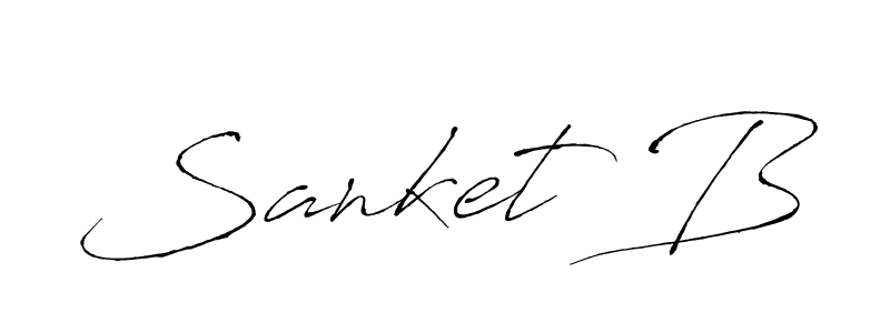 Also You can easily find your signature by using the search form. We will create Sanket B name handwritten signature images for you free of cost using Antro_Vectra sign style. Sanket B signature style 6 images and pictures png