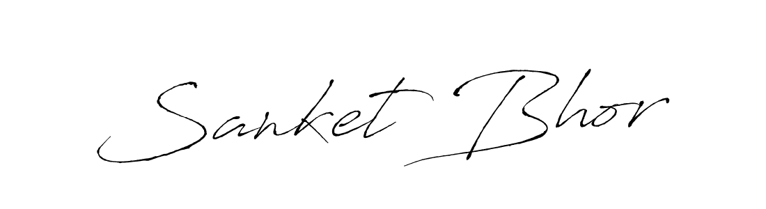 Create a beautiful signature design for name Sanket Bhor. With this signature (Antro_Vectra) fonts, you can make a handwritten signature for free. Sanket Bhor signature style 6 images and pictures png
