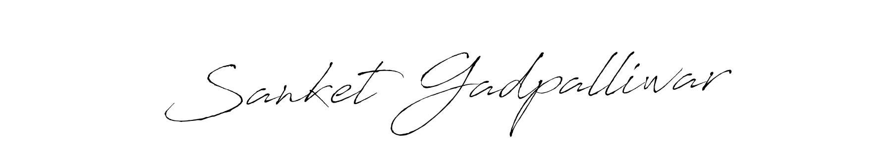 How to make Sanket Gadpalliwar signature? Antro_Vectra is a professional autograph style. Create handwritten signature for Sanket Gadpalliwar name. Sanket Gadpalliwar signature style 6 images and pictures png
