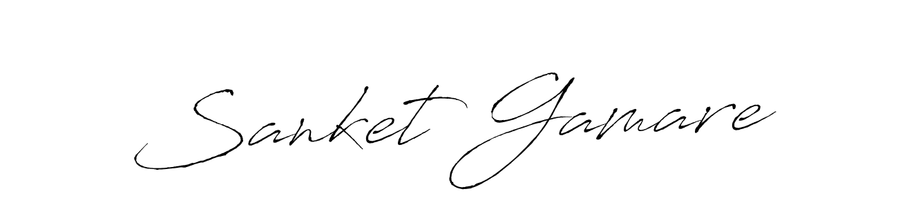 Create a beautiful signature design for name Sanket Gamare. With this signature (Antro_Vectra) fonts, you can make a handwritten signature for free. Sanket Gamare signature style 6 images and pictures png