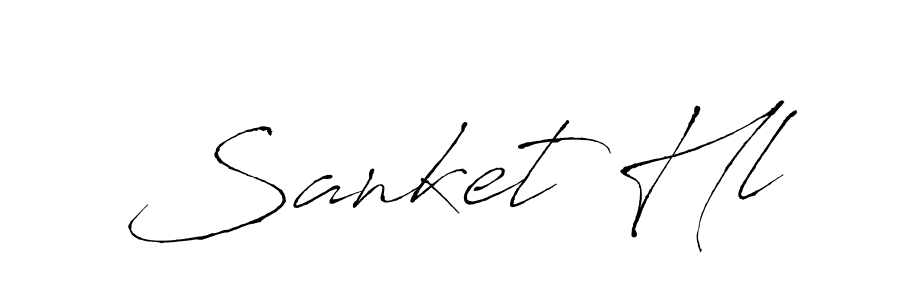 if you are searching for the best signature style for your name Sanket Hl. so please give up your signature search. here we have designed multiple signature styles  using Antro_Vectra. Sanket Hl signature style 6 images and pictures png
