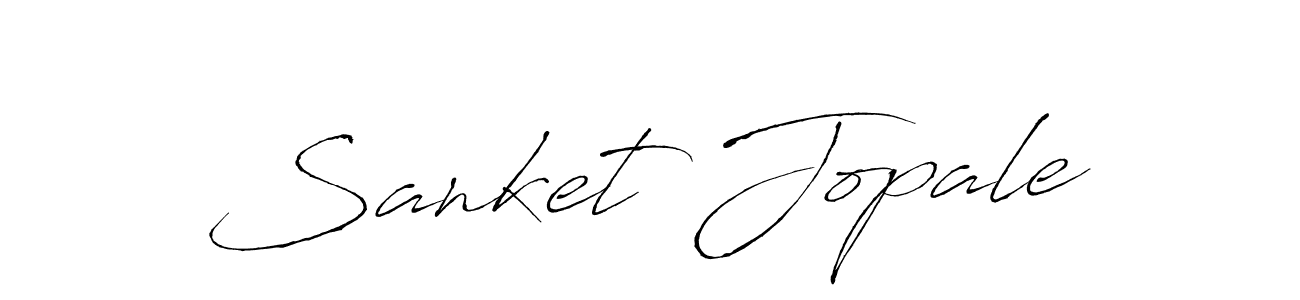 The best way (Antro_Vectra) to make a short signature is to pick only two or three words in your name. The name Sanket Jopale include a total of six letters. For converting this name. Sanket Jopale signature style 6 images and pictures png