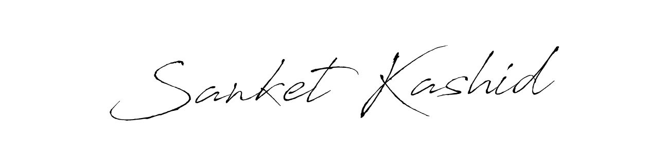 Sanket Kashid stylish signature style. Best Handwritten Sign (Antro_Vectra) for my name. Handwritten Signature Collection Ideas for my name Sanket Kashid. Sanket Kashid signature style 6 images and pictures png