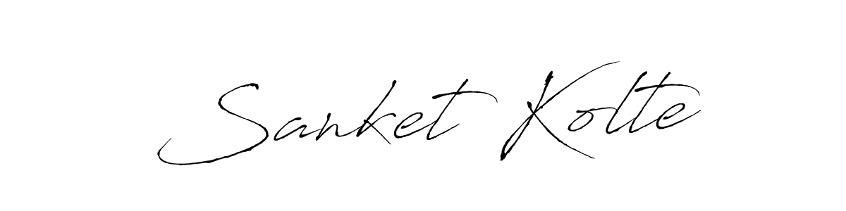 How to Draw Sanket Kolte signature style? Antro_Vectra is a latest design signature styles for name Sanket Kolte. Sanket Kolte signature style 6 images and pictures png