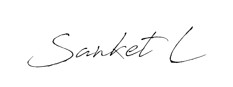 Create a beautiful signature design for name Sanket L. With this signature (Antro_Vectra) fonts, you can make a handwritten signature for free. Sanket L signature style 6 images and pictures png