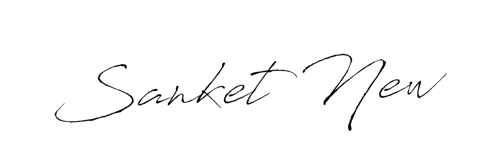 Create a beautiful signature design for name Sanket New. With this signature (Antro_Vectra) fonts, you can make a handwritten signature for free. Sanket New signature style 6 images and pictures png